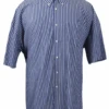 Falcon Bay Gold Label Easy Care Sport Shirt, Navy & White Stripe 5X -Big&Tall Outlet fbaynavystripe 21089.1689788972