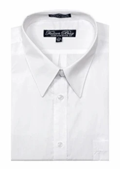 Falcon Bay Comfort Collar White Long Sleeve Dress Shirt 18.5 38/39