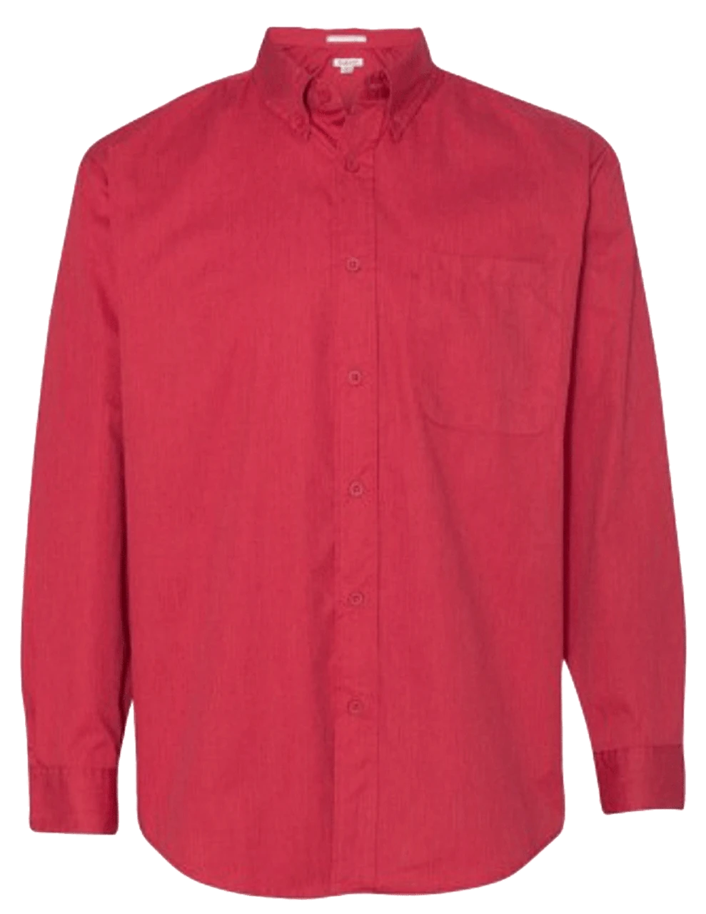Featherlite Long Sleeve Heather Red Stain Resistant Twill Shirt 4X 3 Featherlite Long Sleeve Heather Red Stain Resistant Twill Shirt 4X