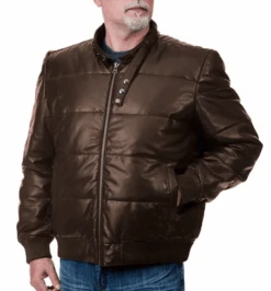 Franchise Club Lambskin Leather Racer Bomber Jacket 2X