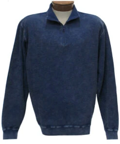 F/X Fusion 1/4 Zip Sandwashed Corded Sweater 5 Colors LT, XLT, 2X, 2XT, 3X, 3XT, 4X, 4XT, 5X -Big&Tall Outlet fusionswtrindigo 32111.1582824280
