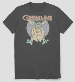 Gremlins Heather Charcoal Printed Tee Shirt 2XT
