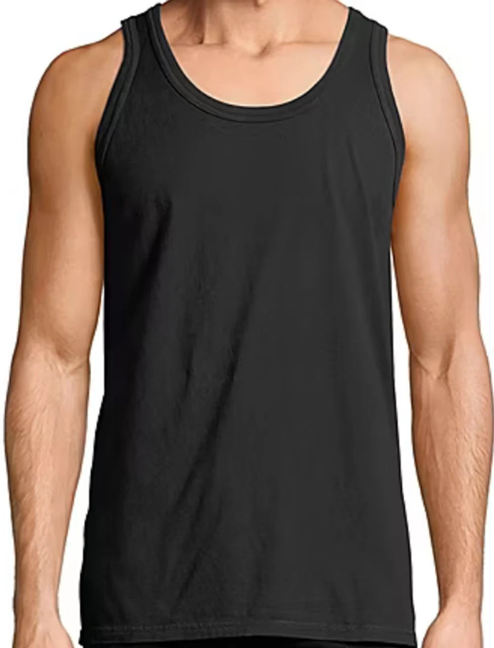 Hanes Comfortwash Black Tank Top 4X 3 Hanes Comfortwash Black Tank Top 4X