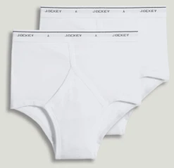 Jockey Classics White Briefs, 2 Pack, 38 Tall, 44 Tall, 50 Big