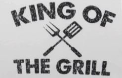 King Of The Grill Printed Tee 5 Colors 3X, 4X, 5X -Big&Tall Outlet kingofgrillwhite 23509.1661527988