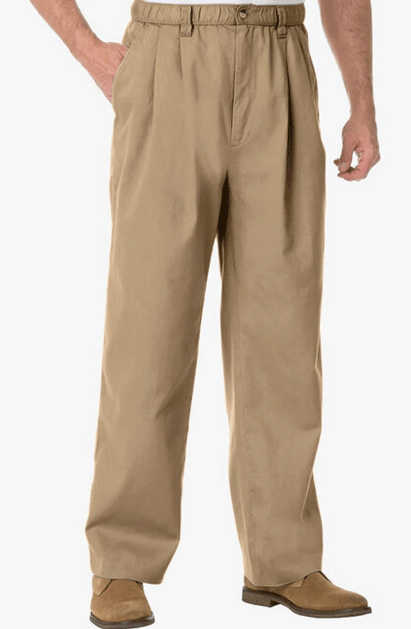 King Size Knockaround Full Elastic Waist Pleated Pants 2 Colors 40x40 Unhemmed 3 King Size Knockaround Full Elastic Waist Pleated Pants 2 Colors 40x40 Unhemmed