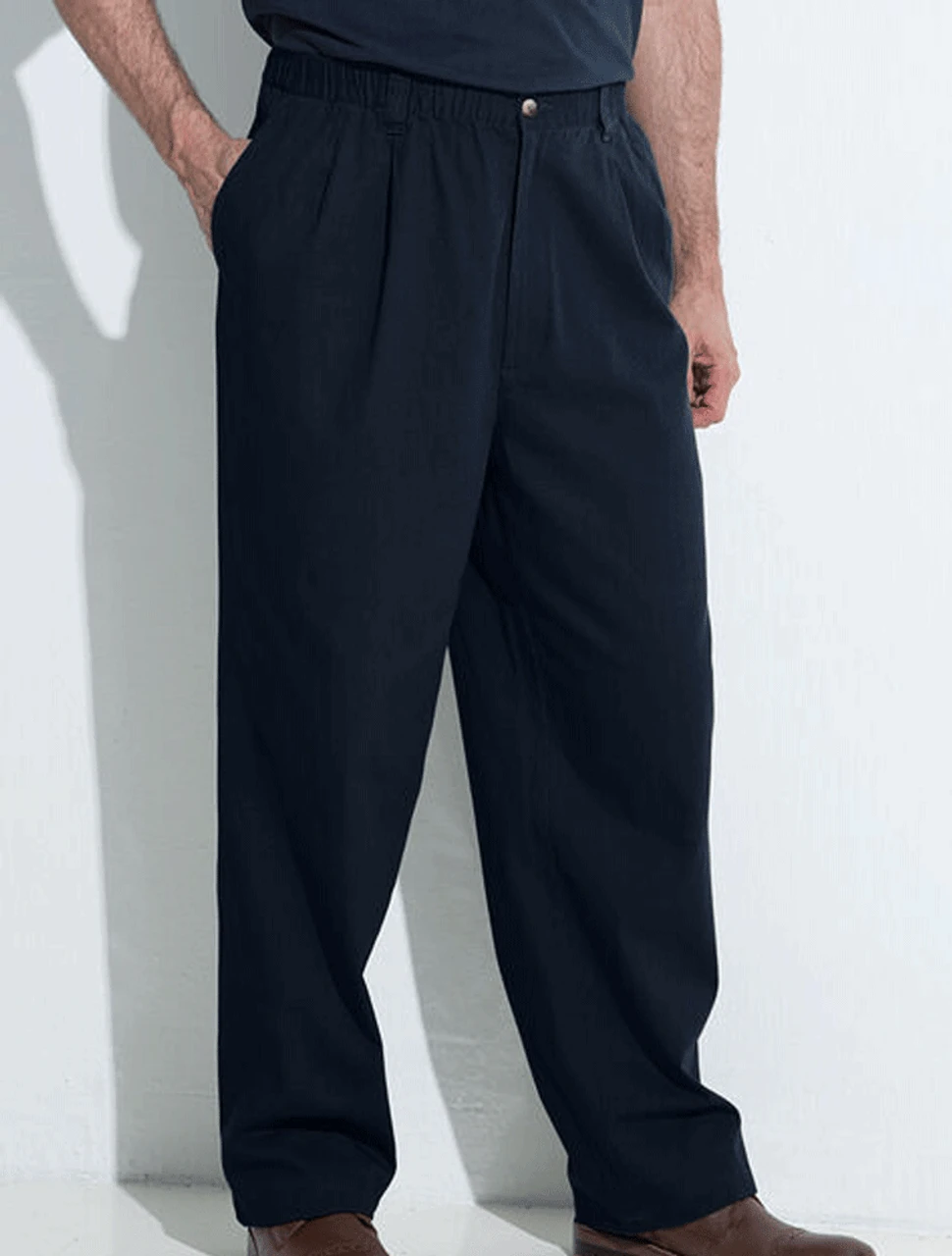 King Size Knockaround Full Elastic Waist Pleated Pants 2 Colors 40x40 Unhemmed 4 King Size Knockaround Full Elastic Waist Pleated Pants 2 Colors 40x40 Unhemmed - Image 2