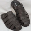 King Size Brown Leather Slip On Fisherman Sandals Size 9 Extra Wide -Big&Tall Outlet kssandals 41142.1720541282