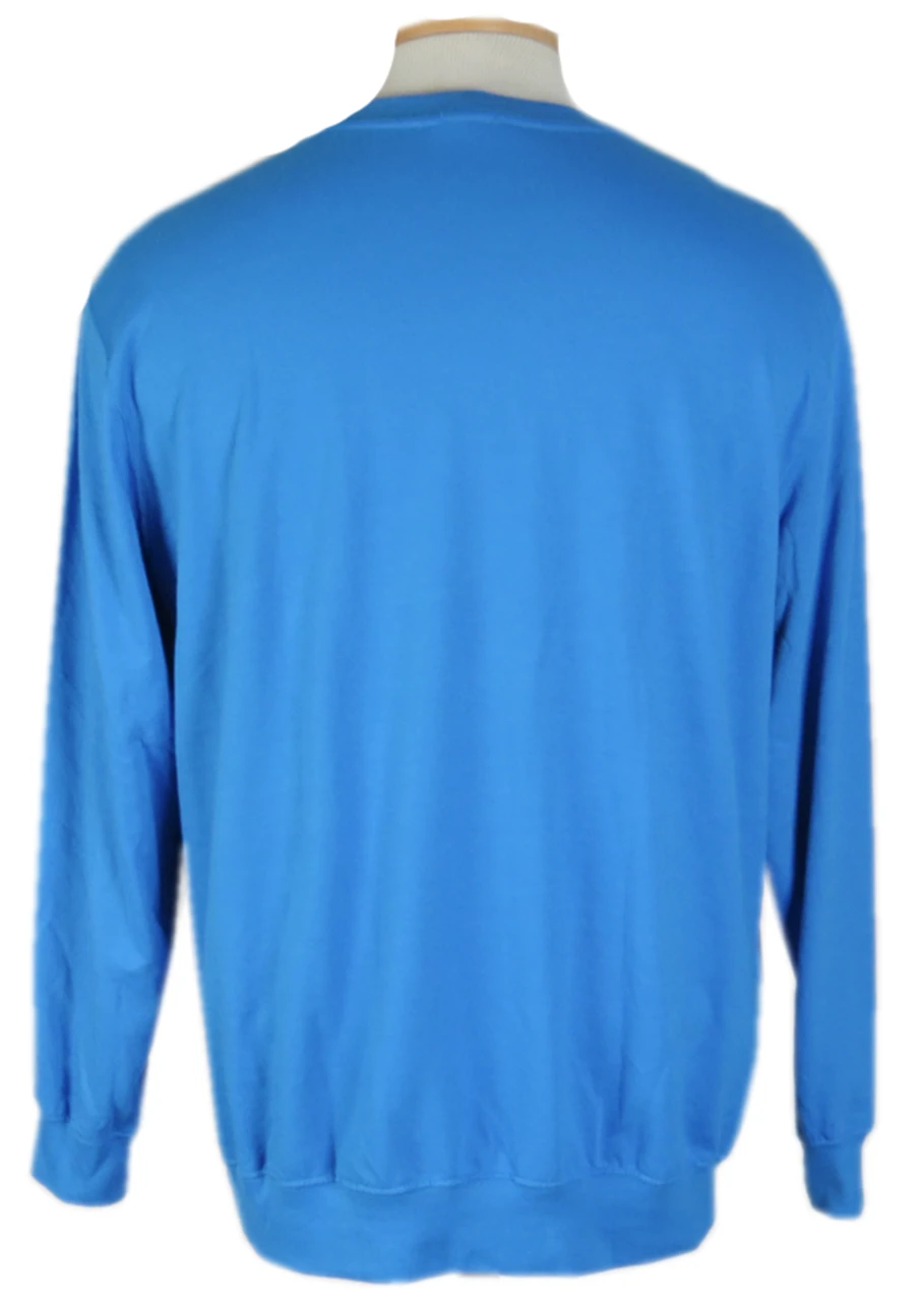 King Size Sky Blue Ultra Light Weight Comfort Crew Neck Sweatshirt 2X, 3X, 4X, 5X 4 King Size Sky Blue Ultra Light Weight Comfort Crew Neck Sweatshirt 2X, 3X, 4X, 5X - Image 2