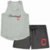 Ladies Concepts Sport Cleveland Indians Shorts And Tank Sleep Set, 2X, 3X, 4X -Big&Tall Outlet ladiesclevelandshorttank 47175.1635965897