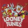 Looney Tunes Bugs & Gang Heather Red Tee Shirt 2XT, 4X -Big&Tall Outlet looneytunes 60924.1714071774