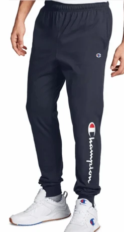 Champion Lightweight Jersey Knit Script Joggers 2 Colors LT, 2X