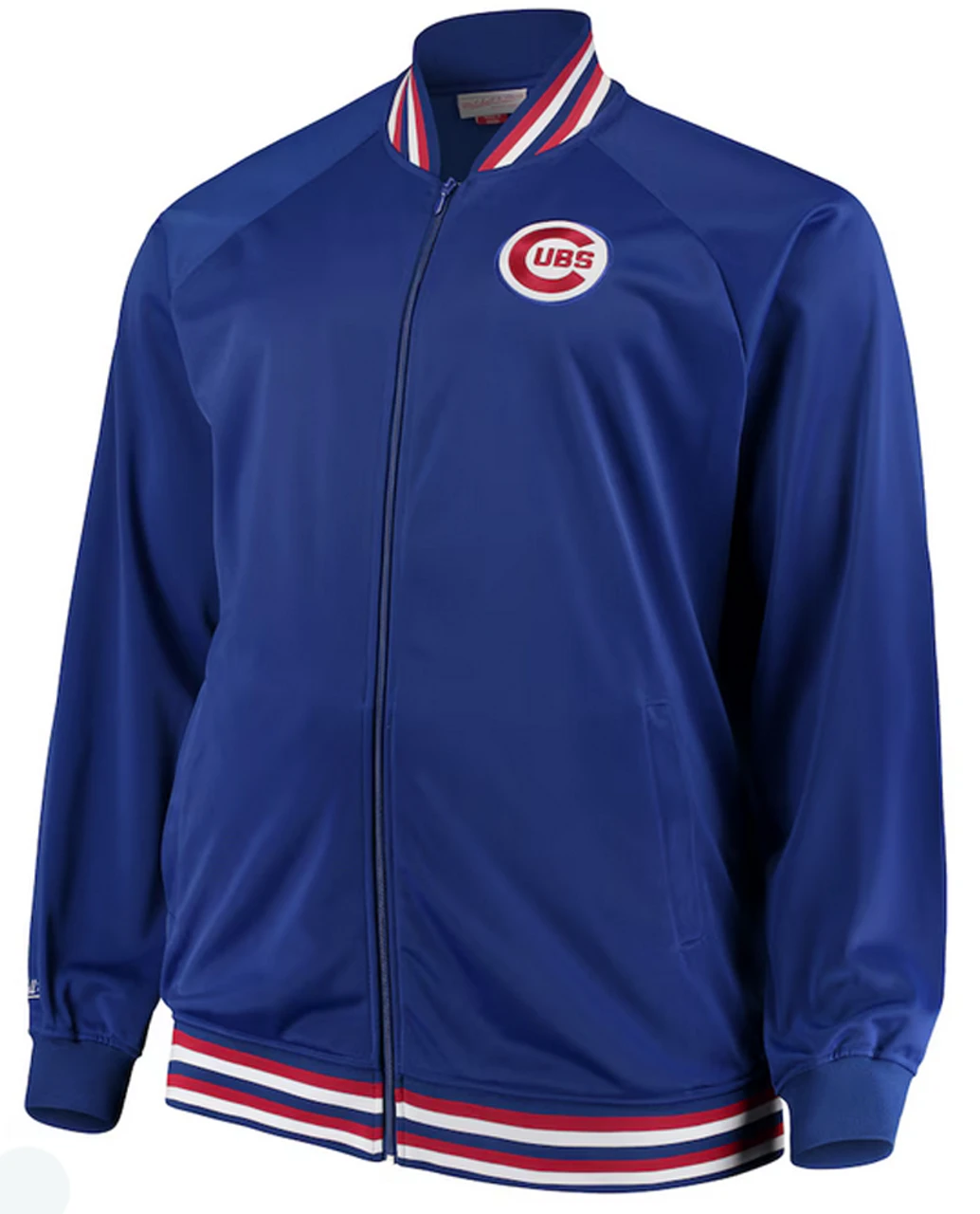 Mitchell & Ness Chicago Cubs Tricot Full Zip Track Jacket, 3XT, 4XT 4 Mitchell & Ness Chicago Cubs Tricot Full Zip Track Jacket, 3XT, 4XT - Image 2