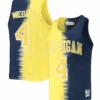 Mitchell & Ness University Of Michigan Chris Webber Name And Number Tank 3XT, 4X, 4XT, 5X, 5XT -Big&Tall Outlet mnuofmwebbertank 90268.1698763681
