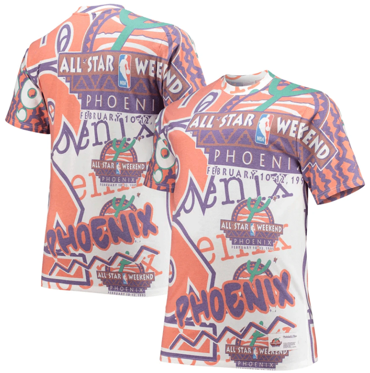 Mitchell & Ness NBA All Star Jumbotron Tee Shirt, LT 3 Mitchell & Ness NBA All Star Jumbotron Tee Shirt, LT