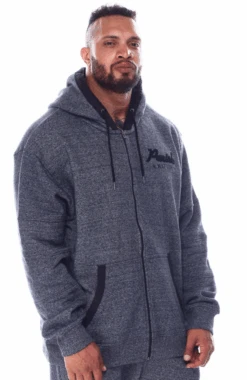 Parish Nation Full Zip Marled Hoodie 3 Colors 3X, 4X 10 Parish Nation Full Zip Marled Hoodie 3 Colors 3X, 4X -Big&Tall Outlet parishhoodblackfront 89986.1611168536