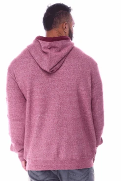 Parish Nation Full Zip Marled Hoodie 3 Colors 3X, 4X 13 Parish Nation Full Zip Marled Hoodie 3 Colors 3X, 4X -Big&Tall Outlet parishhoodburgundyback 55588.1611001882