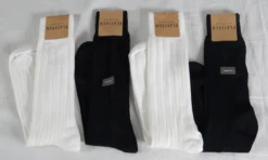 Platinum Naturals 4-Pack Dress Socks, Black, White Or Combo, Shoe Size 13-16 -Big&Tall Outlet platnat2nvy2wh 92714.1756322556
