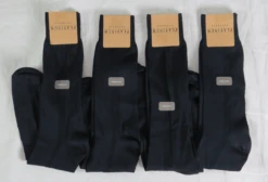 Platinum Naturals 4-Pack Dress Socks, Black, White Or Combo, Shoe Size 13-16