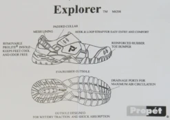 Propet Explorer Black Waterproof Hiking/Walking/Water Shoes Size 14 Medium -Big&Tall Outlet propetexp2 73081.1744309806