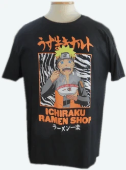 Naruto Black Printed Tee Shirt, 3X