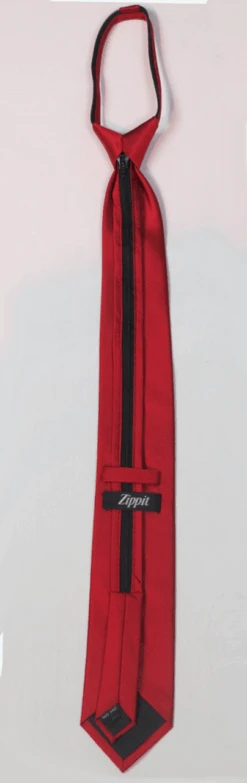 Salem Neckwear Extra Long Zippit Tie, Textured Solids, 5 Colors -Big&Tall Outlet redzippittie 35244.1722973270