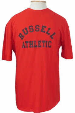 Russell Athletic Arch Logo Tee Shirt 3 Colors LT, 2X, 3X, 3XT, 4X, 5X, 6X -Big&Tall Outlet russellarchred 46008.1690225732