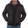 Scully Reversible Hooded Black Leather Jacket LT, XLT, 2X, 2XT, 3X, 5X -Big&Tall Outlet scullyhooded 87776.1629310840