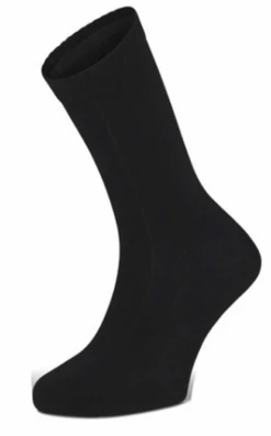 Sugar Free Sox Health & Comfort Black Ribbed Non-binding Socks Shoe Size 13-16
