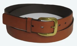 Textured Tan Leather Belt Size 54
