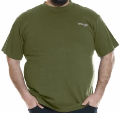 Wrangler Short Sleeve Chest Logo Olive Tee Shirt 4XT